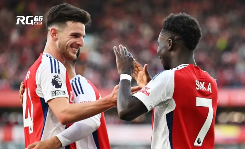 Arsenal: Rice và Saka không chắc chắn ra sân