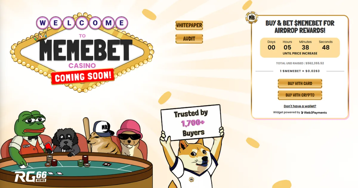 Hướng dẫn mua Memebet Token ($MEMEBET) - Sòng bài crypto đặt cược meme đầu tiên!