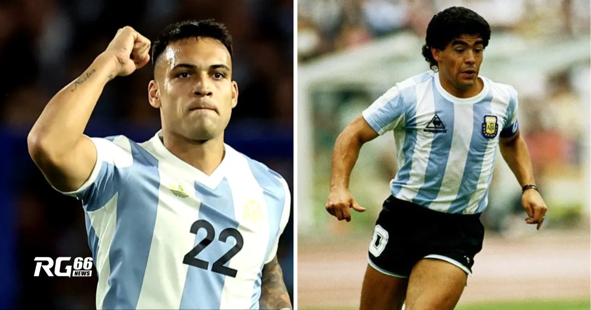 Lautaro Martinez san bằng kỷ lục ghi bàn của Maradona