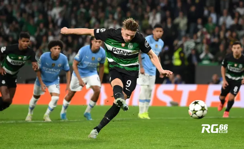 Sporting gây ấn tượng mạnh khi giành chiến thắng trước Man City