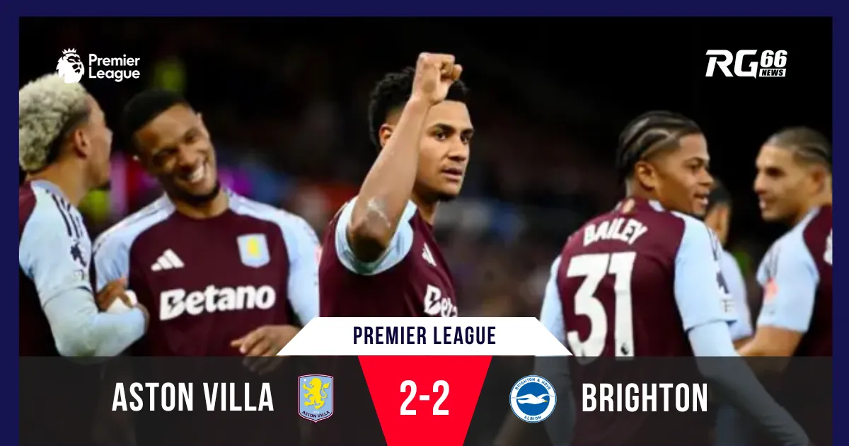 Watkins toả sáng ngày sinh nhật, Villa bị Brighton cầm hòa