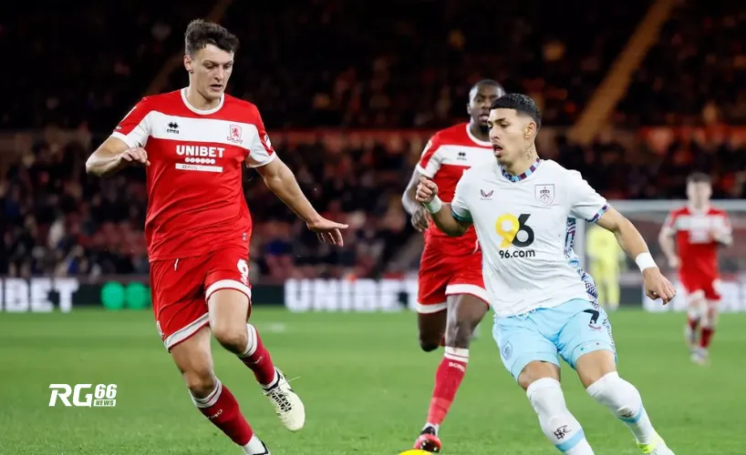 Burnley tiếp tục bất bại với trận hòa Middlesbrough