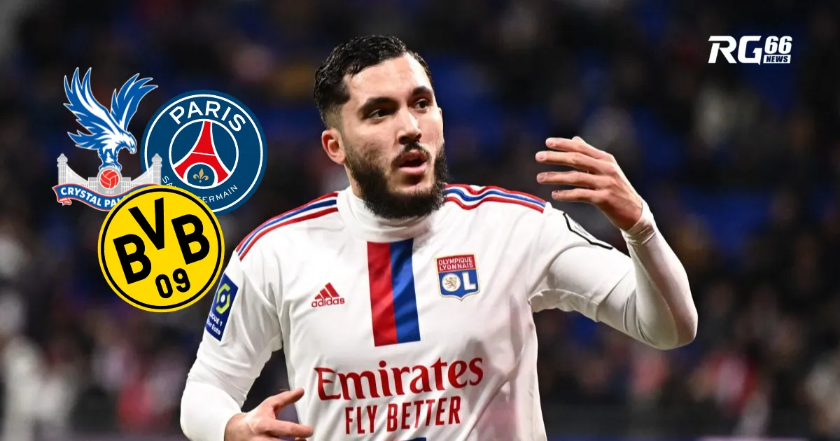 Crystal Palace tranh giành Rayan Cherki với PSG và Dortmund