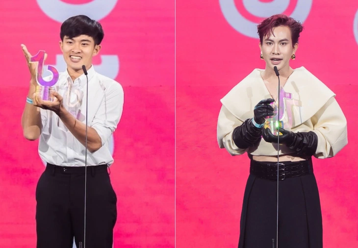 Lê Tuấn Khang và Khiết Đan tại TikTok Awards 2024