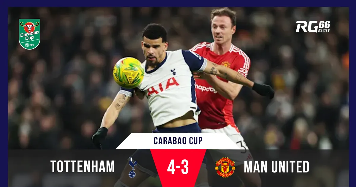 Thắng nghẹt thở, Tottenham loại Man United ở Carabao Cup
