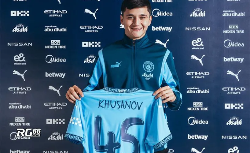 Abdukodir Khusanov gia nhập Manchester City với số áo 45