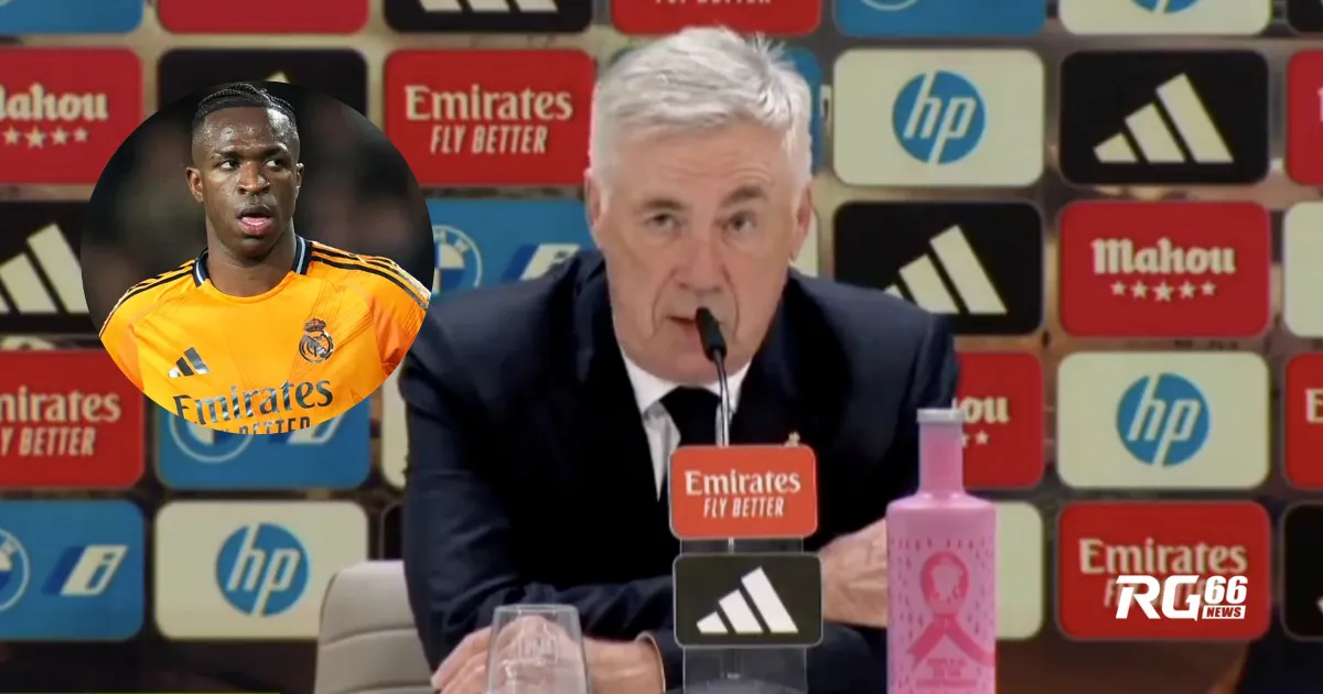 Ancelotti bênh vực Vinicius Junior sau thẻ đỏ trước Valencia