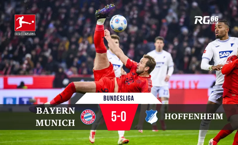Bayern Munich duy trì ngôi đầu Bundesliga với trận toàn thắng 5-0 trước Hofenheim