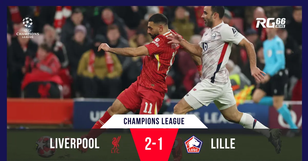 Liverpool hạ Lille, giành vé vào vòng 16 đội Champions League