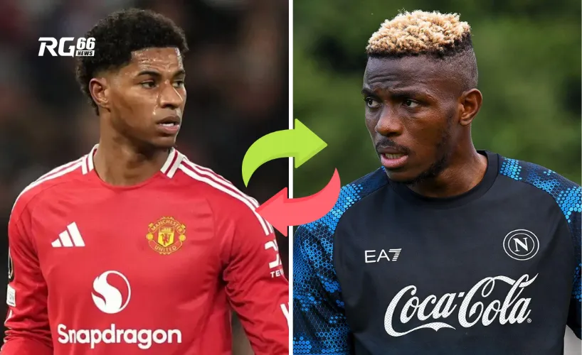 Man Utd muốn đổi Rashford lấy Osimhen