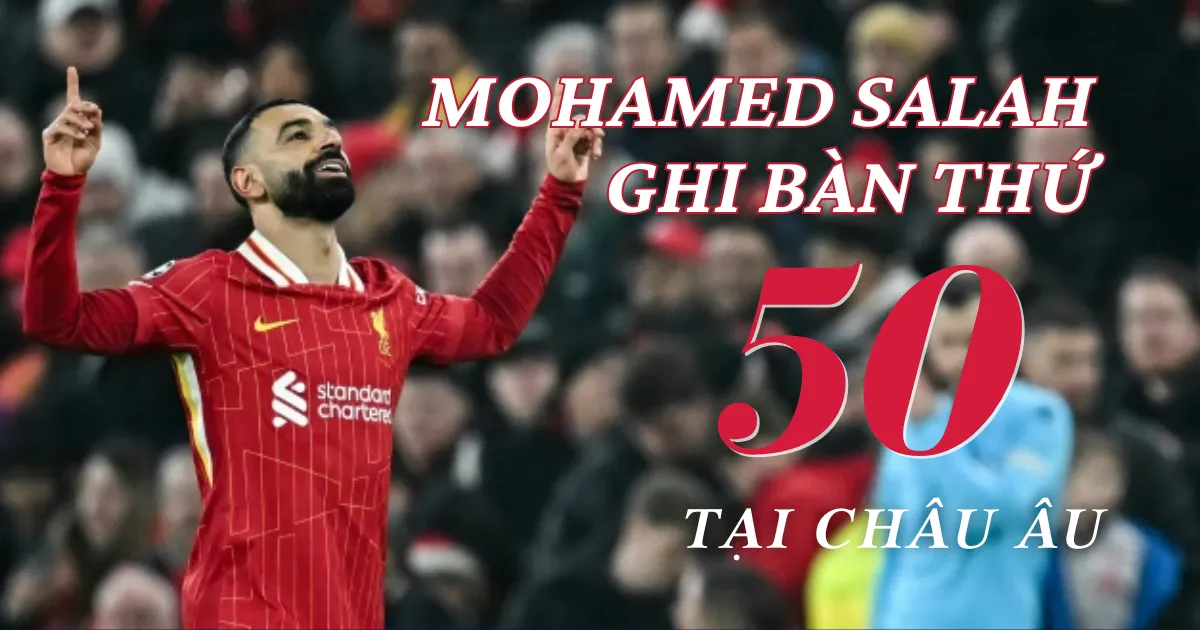 Mohamed Salah và cột mốc ấn tượng tại Châu Âu