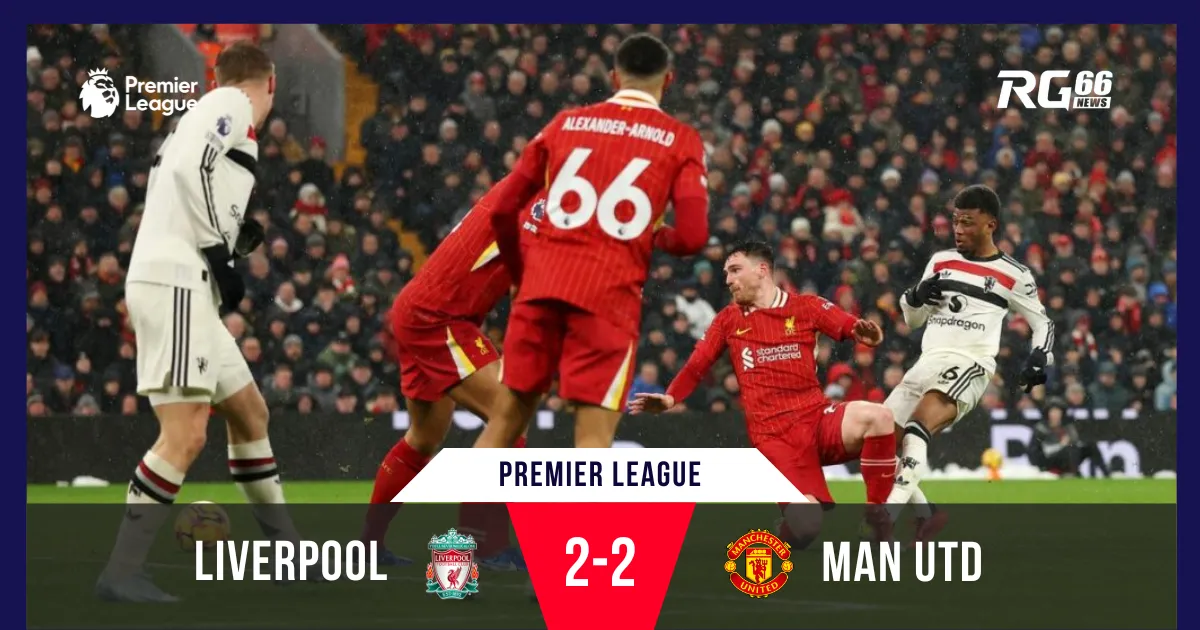 Liverpool hụt bước trước Man Utd: Cơ hội vàng bị bỏ lỡ