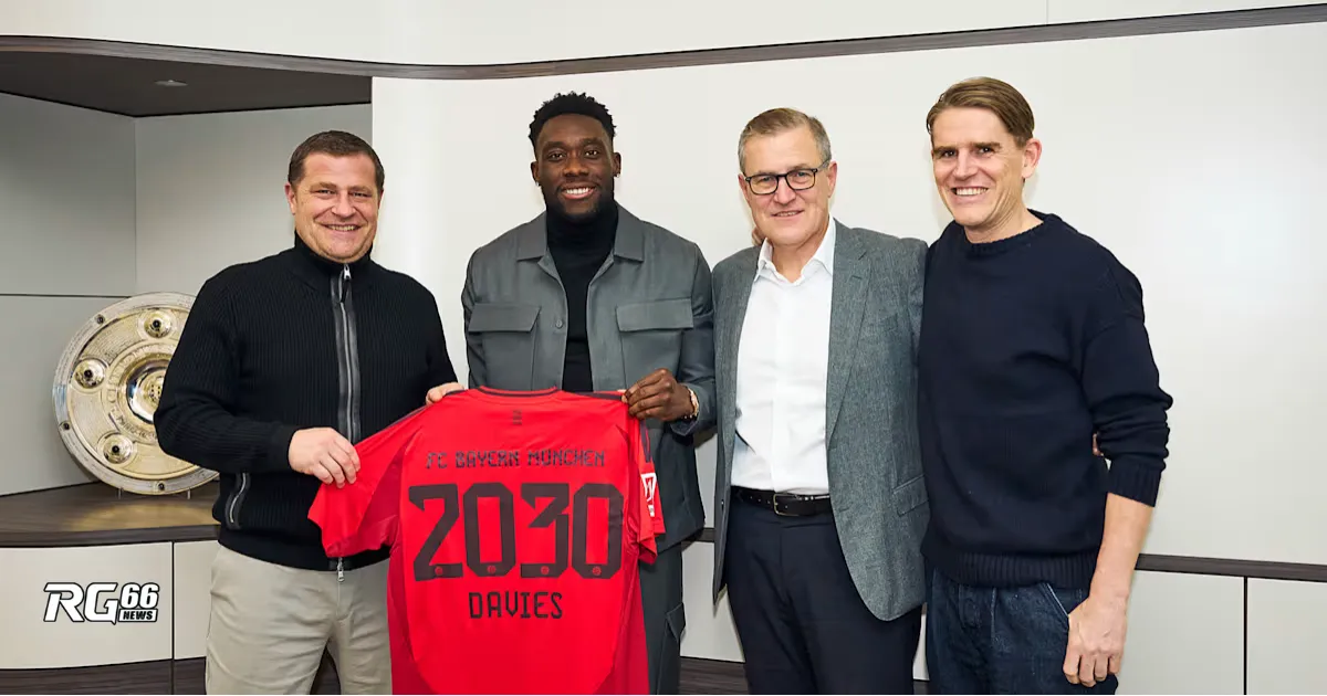 Alphonso Davies gia hạn hợp đồng với Bayern Munich đến 2030