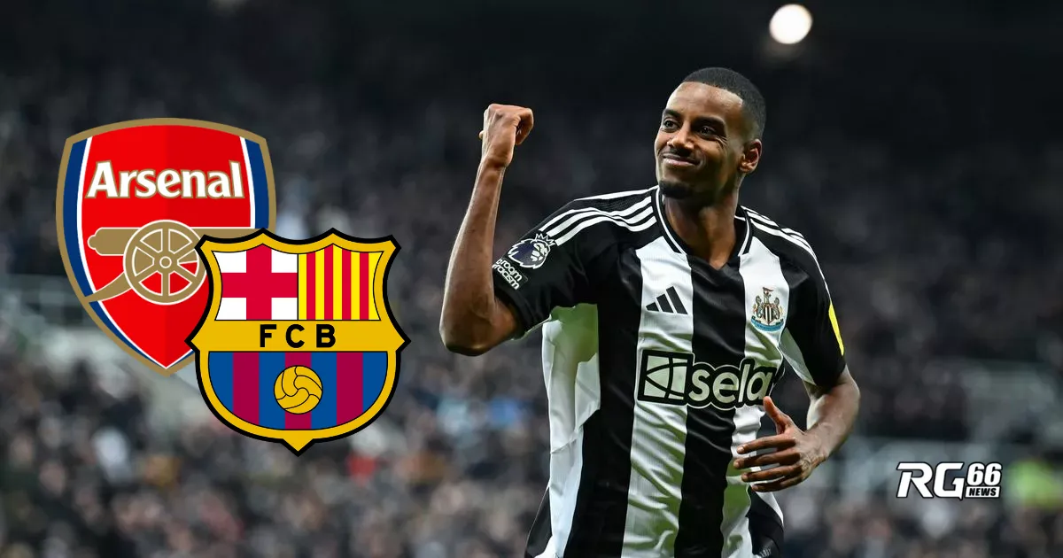 Arsenal đối đầu Barcelona vì "bom tấn" Alexander Isak