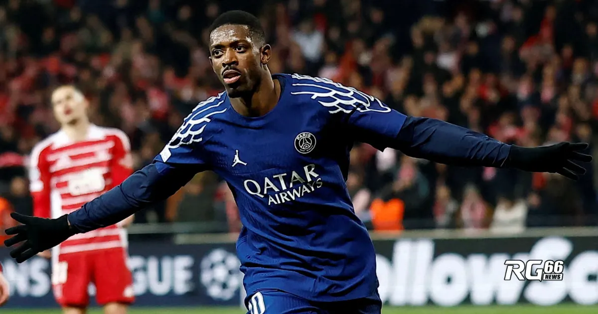 Ousmane Dembele bùng nổ, PSG đặt một chân vào vòng 16 đội