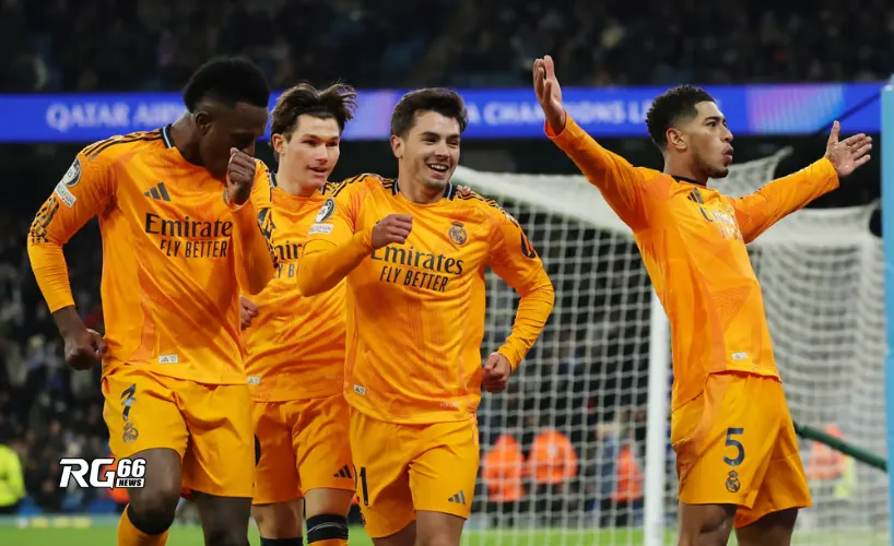 Real Madrid ăn mừng khi hạ gục Man City