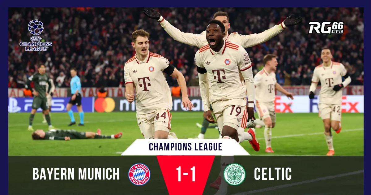 Bayern Munich hạ gục Celtic: Davies ghi bàn nhấn chìm hy vọng