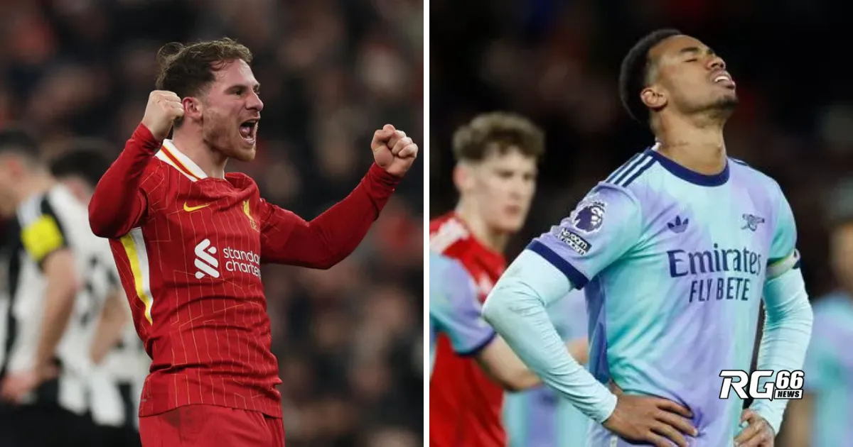 Liverpool tiền gần ngôi vương, Arsenal sa sút trong cuộc đua
