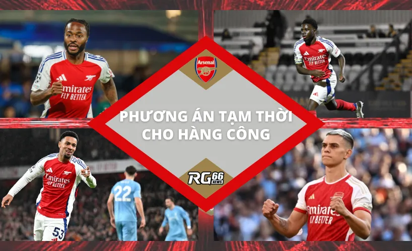 Arteta đau đầu tìm phương án tạm thời cho hàng công Arsenal