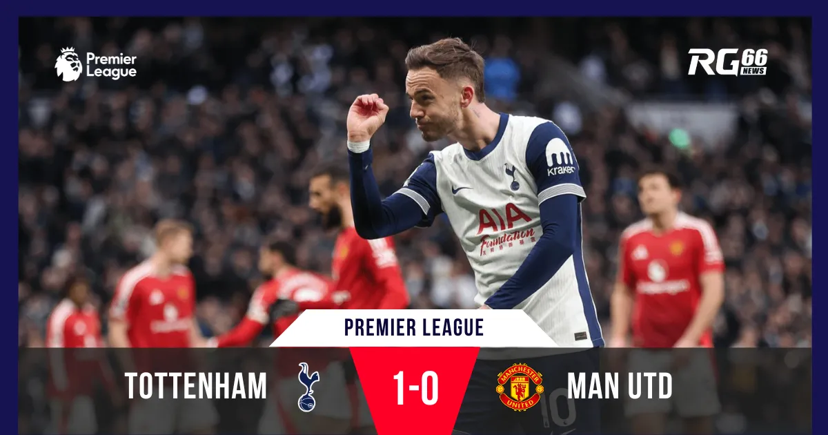 Tottenham đánh bại Man Utd, lần đầu "double" tại Premier League