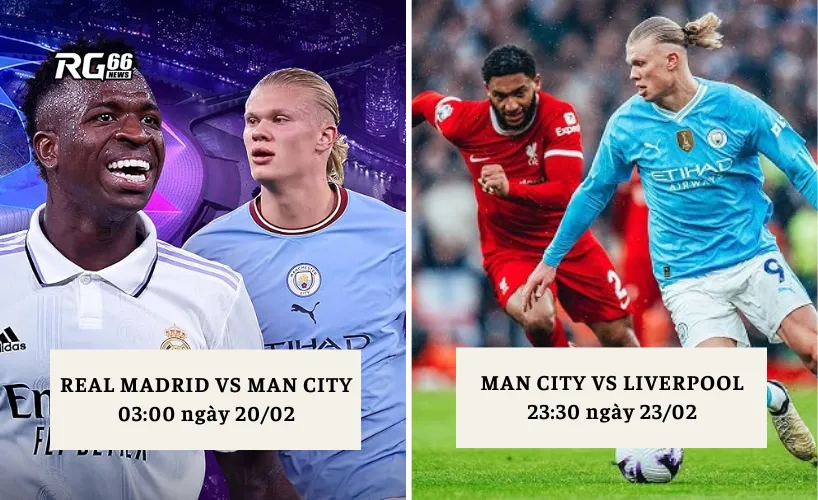 Các trận đấu quan trọng sắp tới của Man City