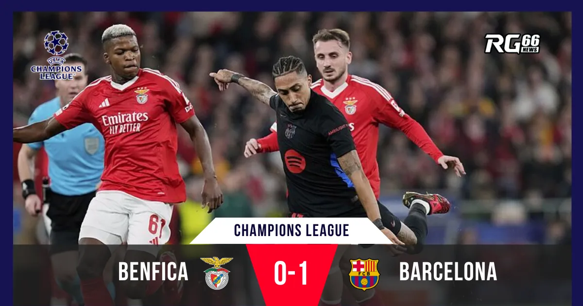 Szczesny xuất thần, Raphinha ghi bàn giúp Barca hạ Benfica