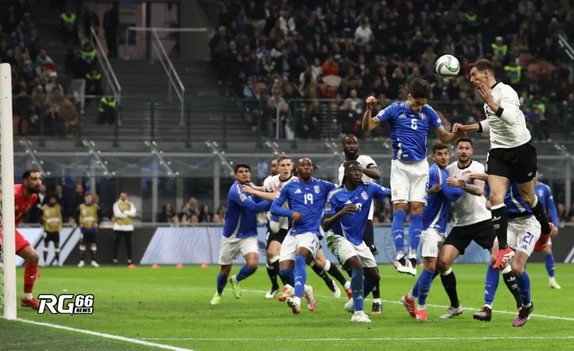 Leon Goretzka đánh đầu ghi bàn quyết định giúp Đức thắng Ý