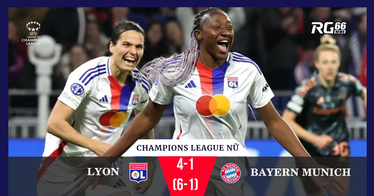 Lyon hủy diệt Bayern Munich, giành vé vào bán kết
