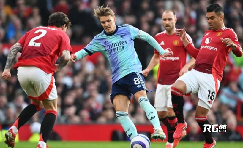 Arsenal chỉ hoà 1-1 trước Man Utd trong chuyến làm khách tại Old Trafford