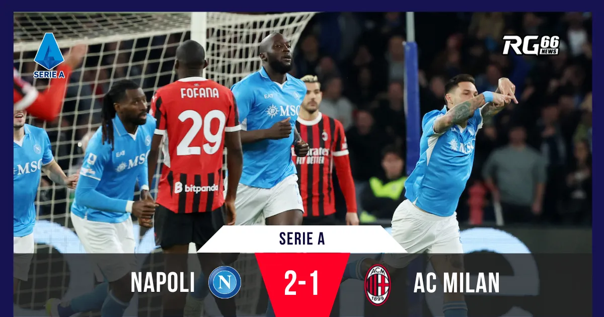 Napoli hạ AC Milan, tiếp tục tạo áp lực cho Inter Milan