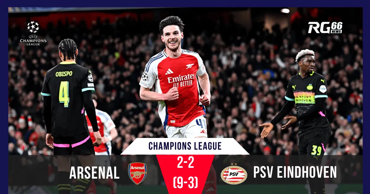 Sterling tỏa sáng trước PSV, Arsenal nhẹ nhàng vào tứ kết C1