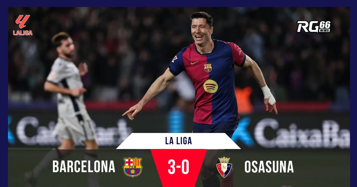Barcelona giành chiến thắng quan trọng trước Osasuna