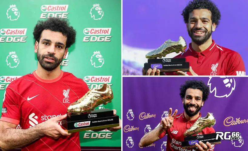 Salah đã 3 lần giành được Chiếc giày Vàng Premier League