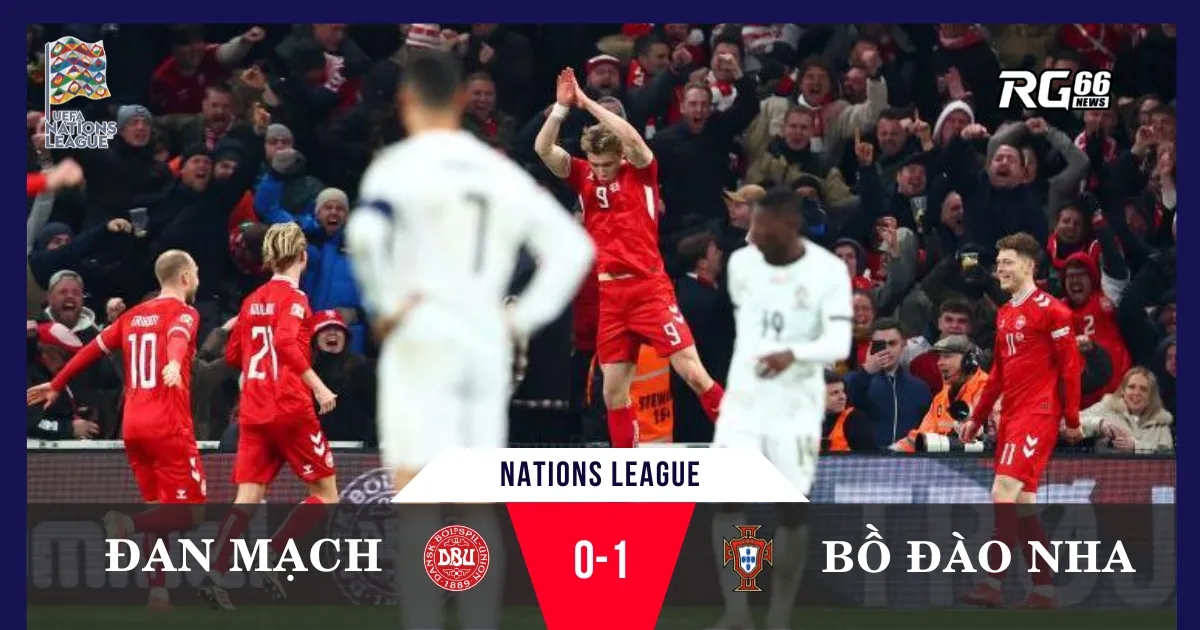 Nations League - Højlund tỏa sáng giúp Đan Mạch đánh bại Bồ Đào Nha