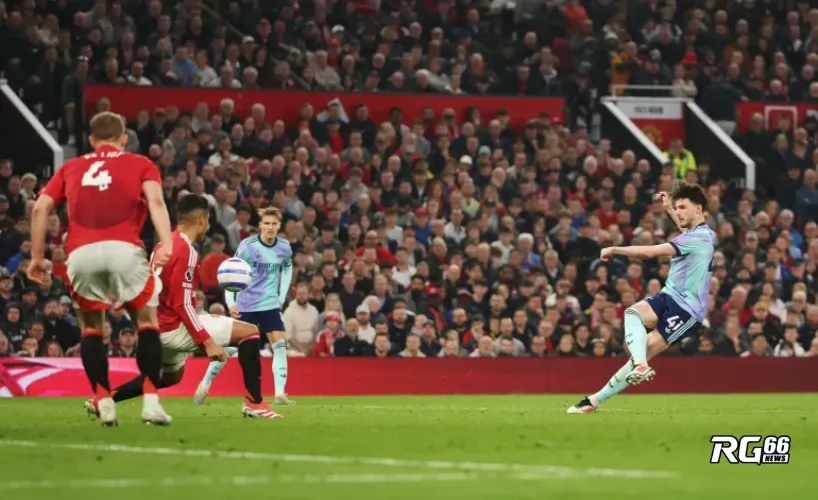 Rice ghi bàn giúp Arsenal cầm hoà với Man Utd