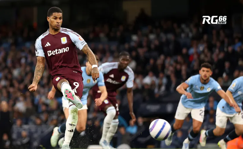 Marcus Rashford ghi bàn từ chấm phạt đền, giúp Aston Villa gỡ hòa