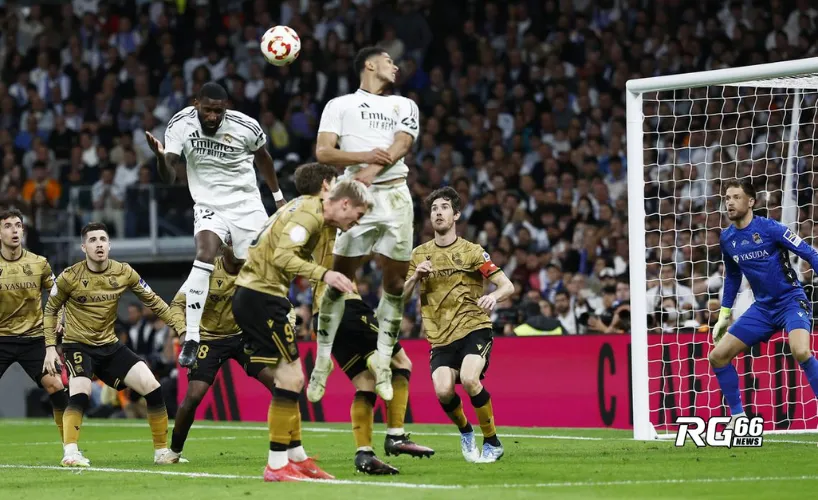 Rüdiger đánh đầu ghi bàn quyết định, ấn định tỷ số chung cuộc 5-4 cho Real Madrid