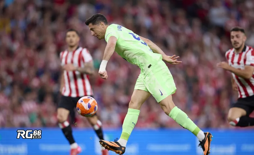 Lewandowski lập cú đúp, hoàn thành bàn thắng thứ 40 trong mùa giải 2024/25