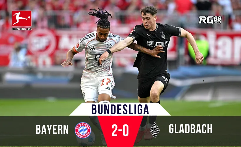 Với chiến thắng 2-0 trước Gladbach, Bayern Munich chính thức lên ngôi vương của Bundesliga