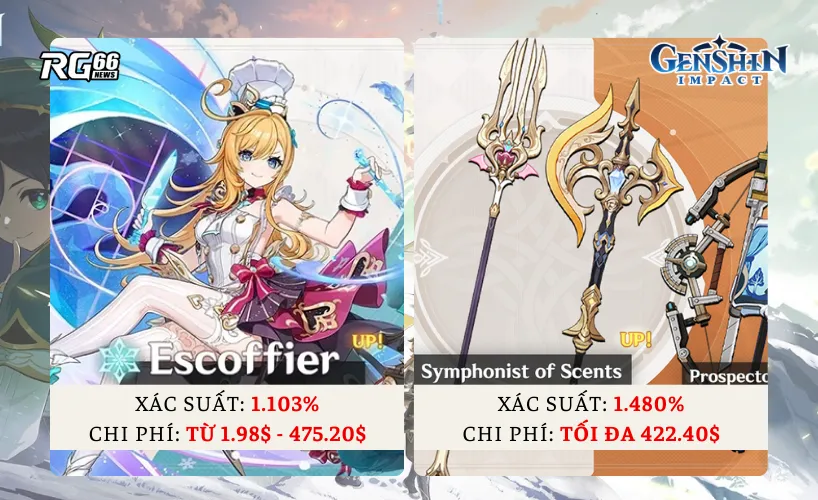 Genshin Impact buộc phải công bố tỷ lệ gacha của banner