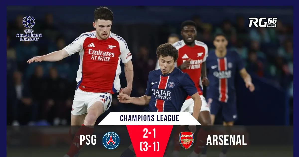 PSG hạ gục Arsenal kịch tính, giành vé vào chung kết Champions League