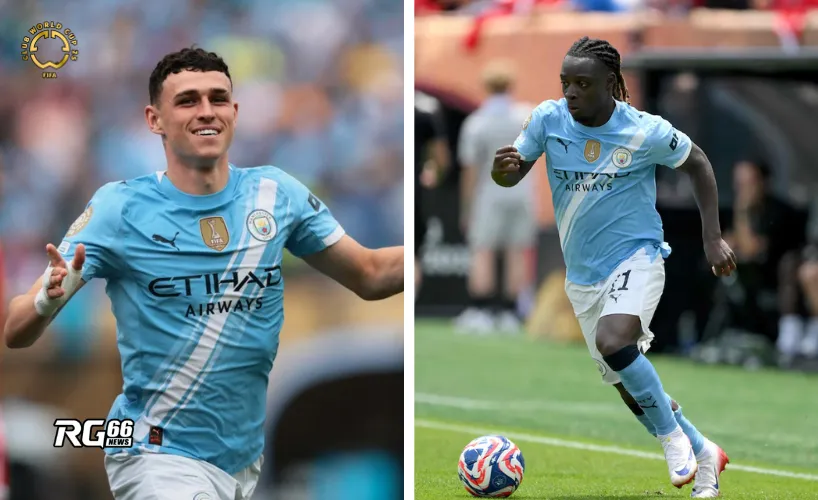 Phil Foden và Jérémy Doku - Hai người hùng mang chiến thắng 2-0 trước Wydad AC cho Man City