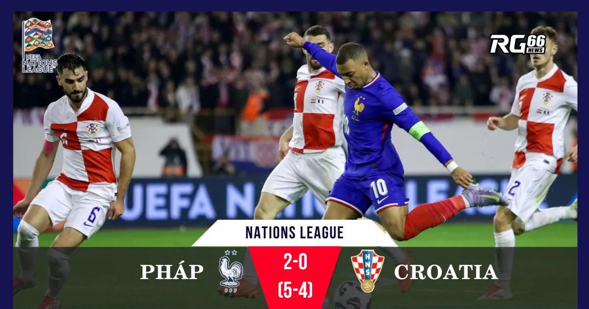 Pháp đánh bại Croatia trên chấm phạt đền, vào bán kết Nations League