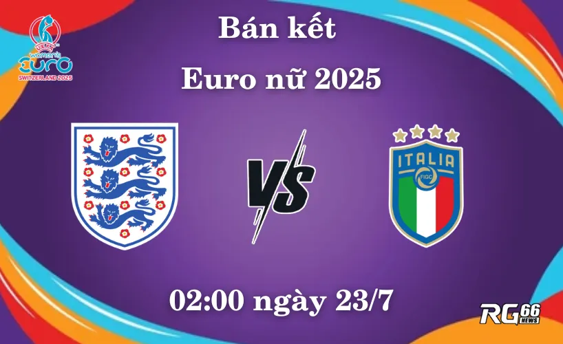 Anh sẽ đụng độ với Ý ở bán kết Euro 2025