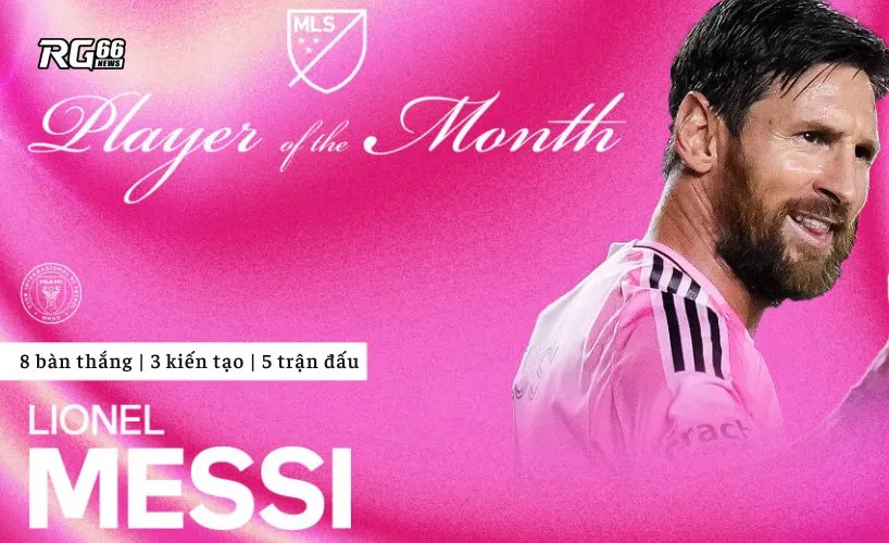 Messi được chọn là Cầu thủ xuất sắc nhất MLS tháng 7/2025