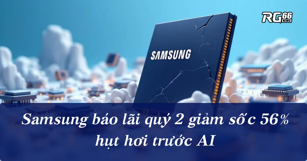 Samsung báo lãi quý 2 giảm sốc 56%, hụt hơi trước chip AI