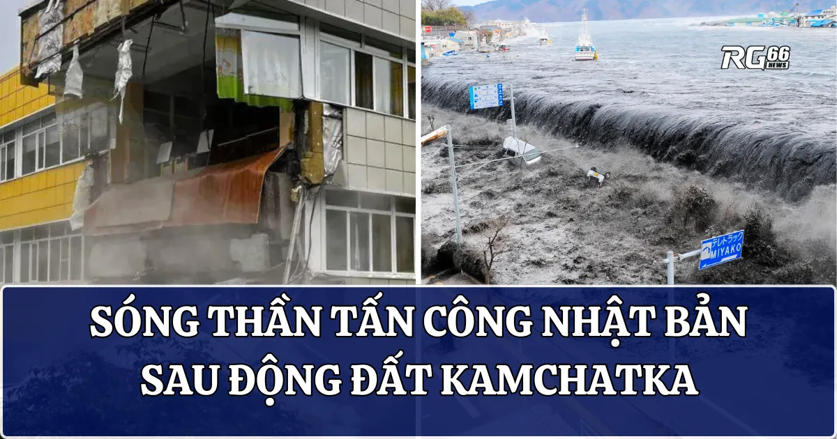 Sóng thần tấn công Nhật sau động đất Kamchatka | Cảnh báo sóng cao 3m
