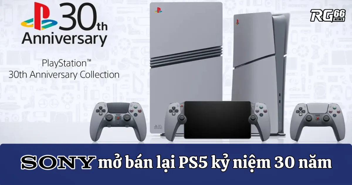 Sony mở bán lại PS5 kỷ niệm 30 năm, fan xếp hàng săn tay cầm
