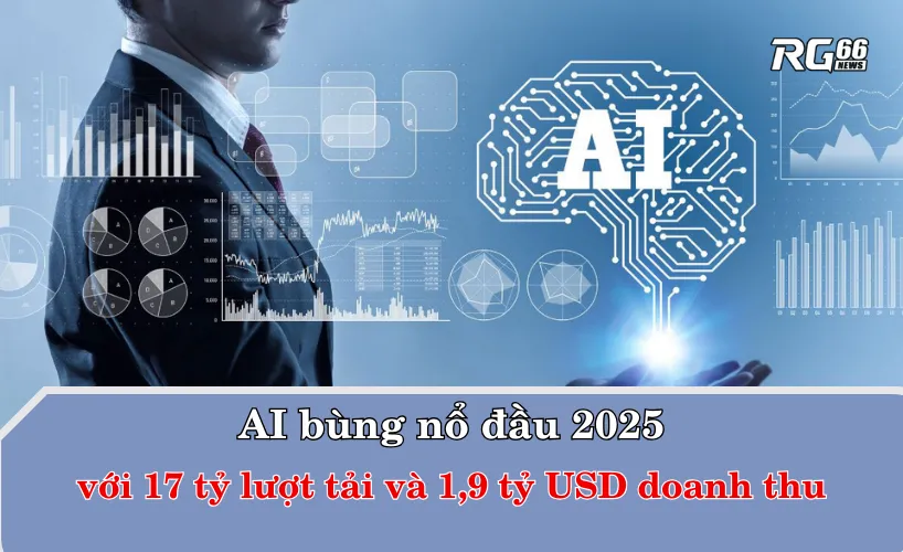AI bùng nổ đầu 2025 với lượt tải và doanh thu tăng vọt