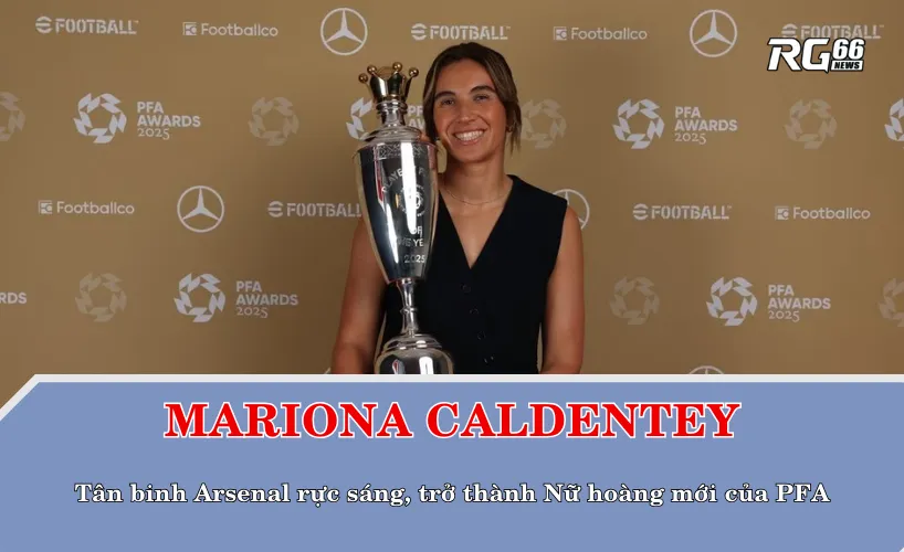 Mariona Caldentey – Tân binh Arsenal trở thành Nữ hoàng mới của PFA